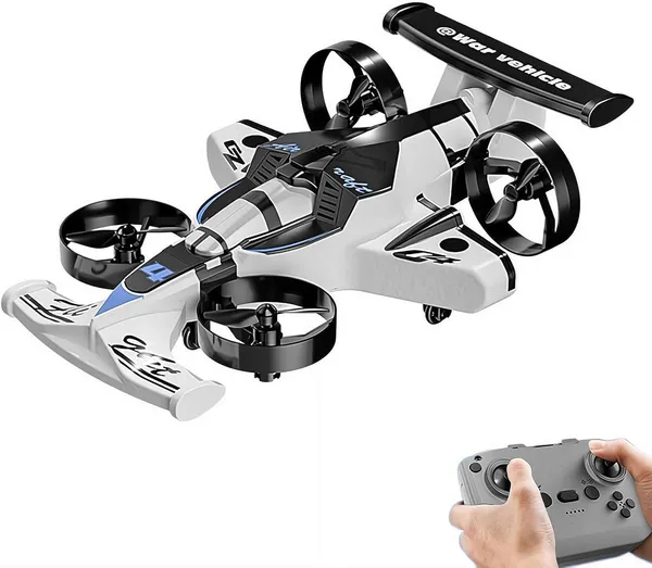 White_And_Black_Abs_Plastic,_Electronic_Components,_Plastic_Propellers_Quadcopter_Drone_For_Kids