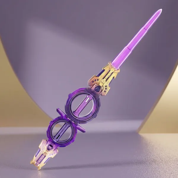 Multicolour_Plastic,_Metal_Keyring,_Led_Components_Transforming_Weapon_Keychains_For_Kids