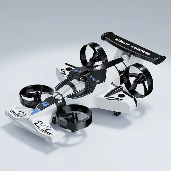 White_And_Black_Abs_Plastic,_Electronic_Components,_Plastic_Propellers_Quadcopter_Drone_For_Kids