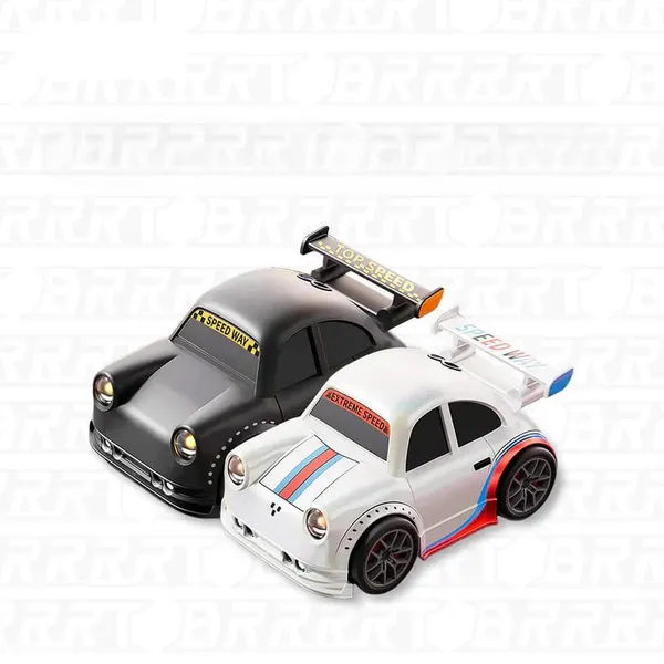 White_And_Black_Plastic,_Rubber_Wheels_Racing_Car_Toy_For_Kids_Pack_Of_2