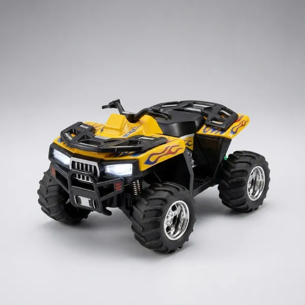 Yellow_And_Green_Abs_Plastic,_Waterproof_Rubber,_Electronic_Components_Remote_Control_Stunt_Car_For_Kids_Pack_Of_2