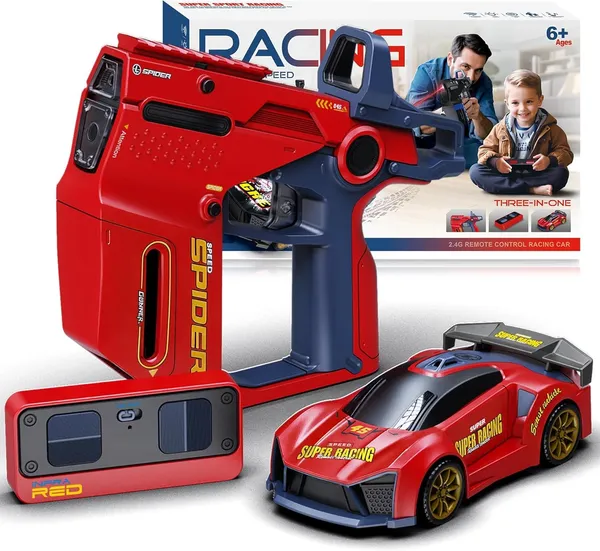 Red_Abs_Plastic,_Electronic_Components,_Rubber_Remote_Control_Car_For_Kids
