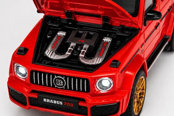 MERCEDES_BENZ_GWAGON_BRABUS_RED_DIE-CAST_MODEL_COLLECTIBLE