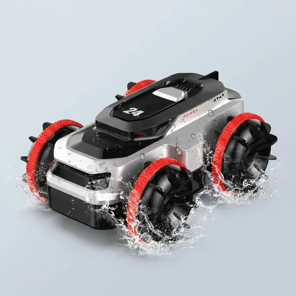 White_And_Red_Abs_Plastic,_Rubber_Tires,_Electronic_Components_Remote_Control_Car_For_Kids