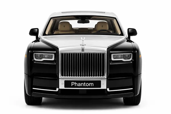 ROLLS_ROYCE_PHANTOM_1:24_BLACK_AND_SILVER_DIE-CAST_CAR_MODEL