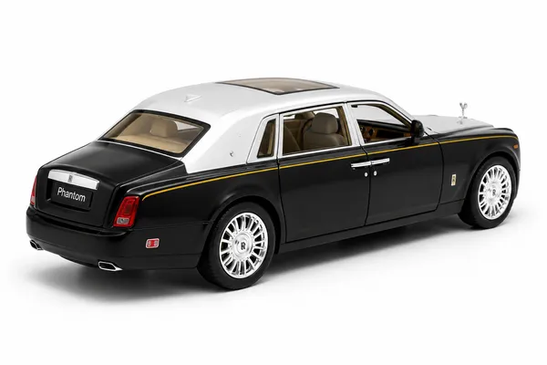 ROLLS_ROYCE_PHANTOM_1:24_BLACK_AND_SILVER_DIE-CAST_CAR_MODEL