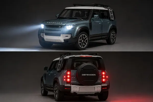 LAND_ROVER_DEFENDER_110_BLUE_1:24_DIE-CAST_CAR_MODEL_COLLECTIBLE