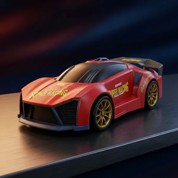 Red_Abs_Plastic,_Electronic_Components,_Rubber_Remote_Control_Car_For_Kids