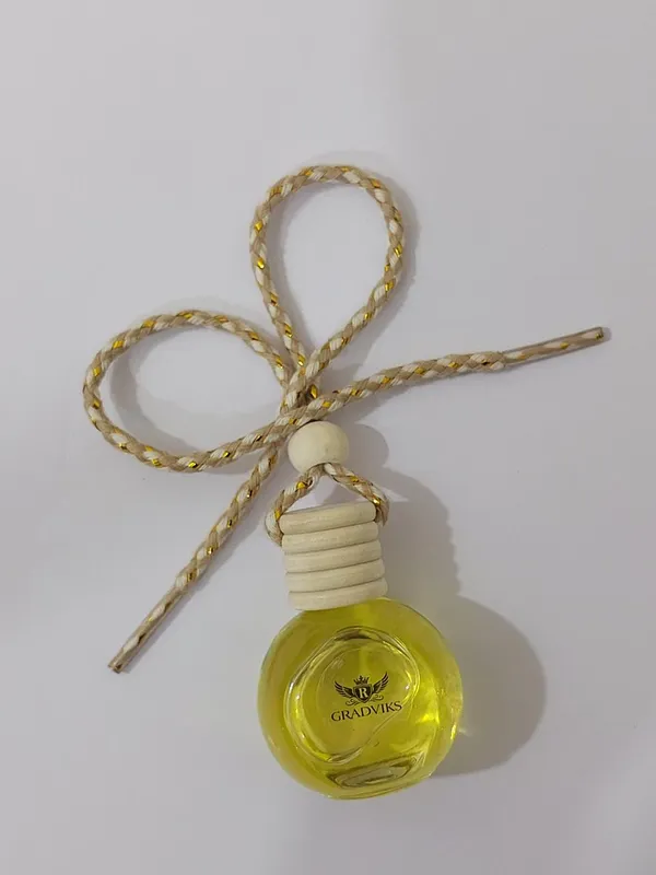 Gradviks_Peach_Lemon_Car_Hanging_Perfume_10Ml_Glass_Bottle
