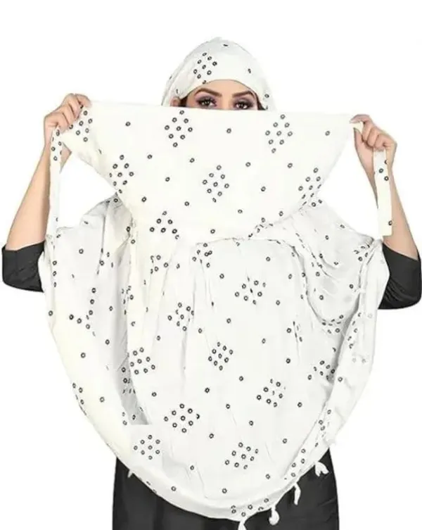 White_Chiffon_Floral_Embellished_Dupatta_For_Women