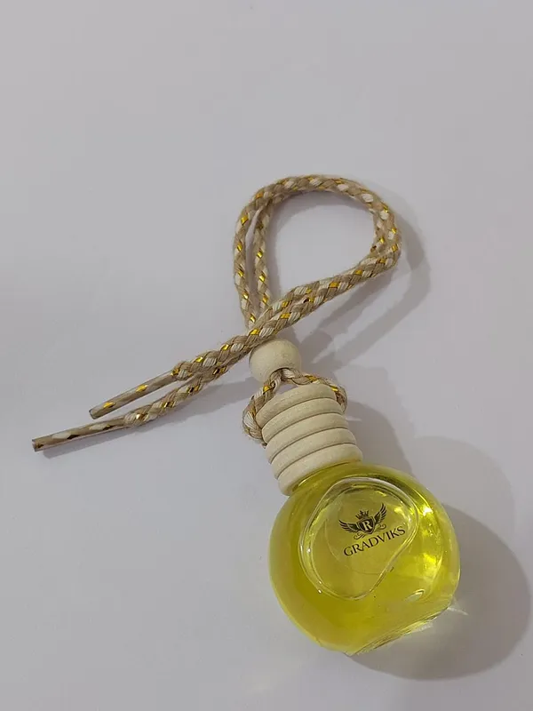 Gradviks_Peach_Lemon_Car_Hanging_Perfume_10Ml_Glass_Bottle