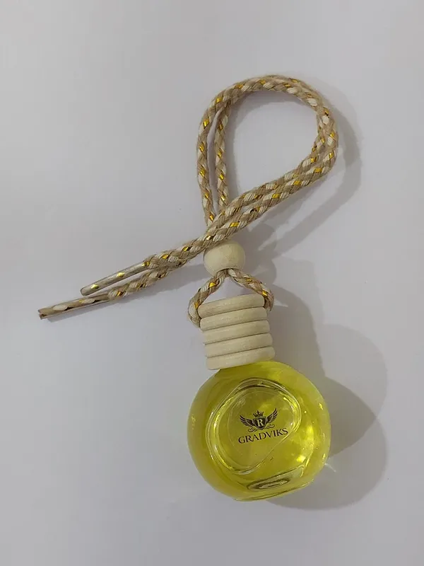 Gradviks_Peach_Lemon_Car_Hanging_Perfume_10Ml_Glass_Bottle