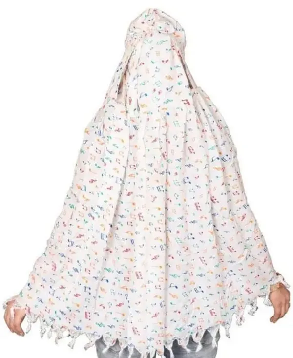 White_Cotton_Printed_Tassel_Trim_Prayer_Shawl_For_Women