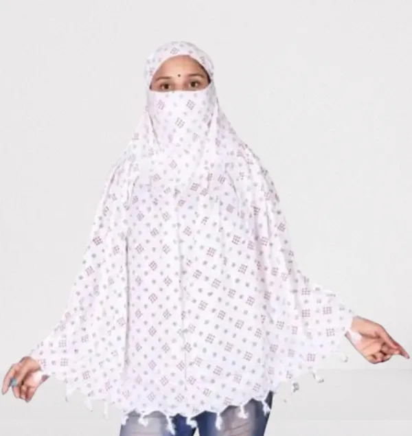 White_Cotton_Geometric_Print_Prayer_Hijab_For_Women