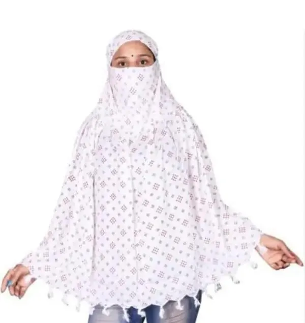 White_Cotton_Geometric_Print_Prayer_Hijab_For_Women