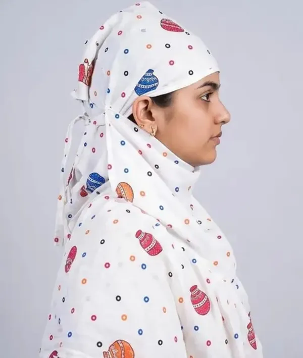 White_Cotton_Embroidered_Print_Niqab_For_Women