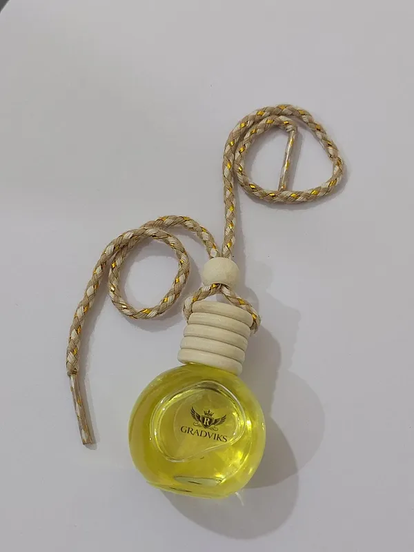 Gradviks_Peach_Lemon_Car_Hanging_Perfume_10Ml_Glass_Bottle