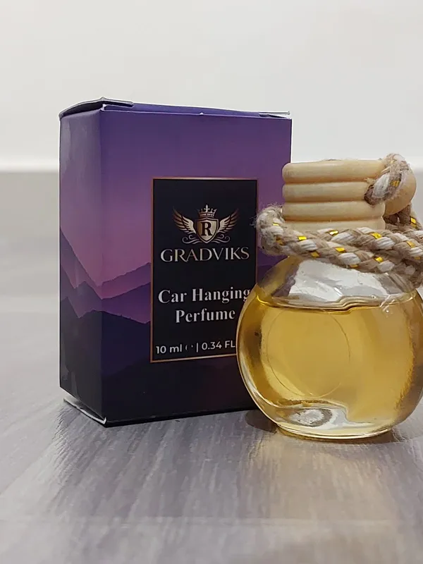 Gradviks_Floral_Citrus_Car_Hanging_Perfume_10Ml_Glass_Bottle