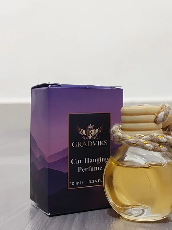 Gradviks_Floral_Citrus_Car_Hanging_Perfume_10Ml_Glass_Bottle