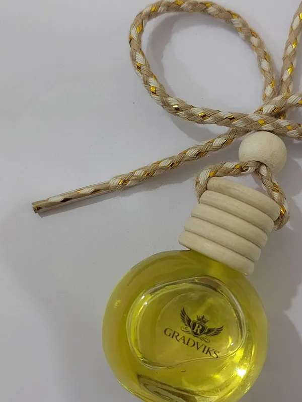 Gradviks_Peach_Lemon_Car_Hanging_Perfume_10Ml_Glass_Bottle