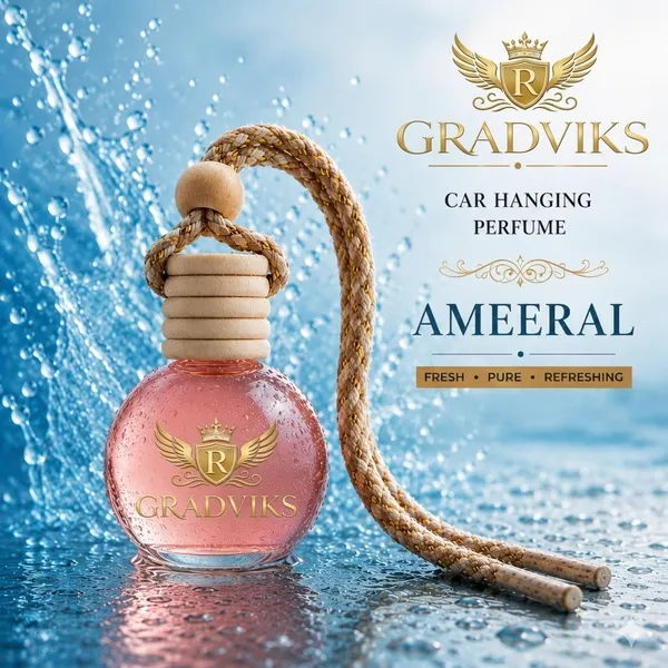 Gradviks_AMEERAL_Floral_Oud_Sandalwood_Car_Hanging_Perfume_10Ml