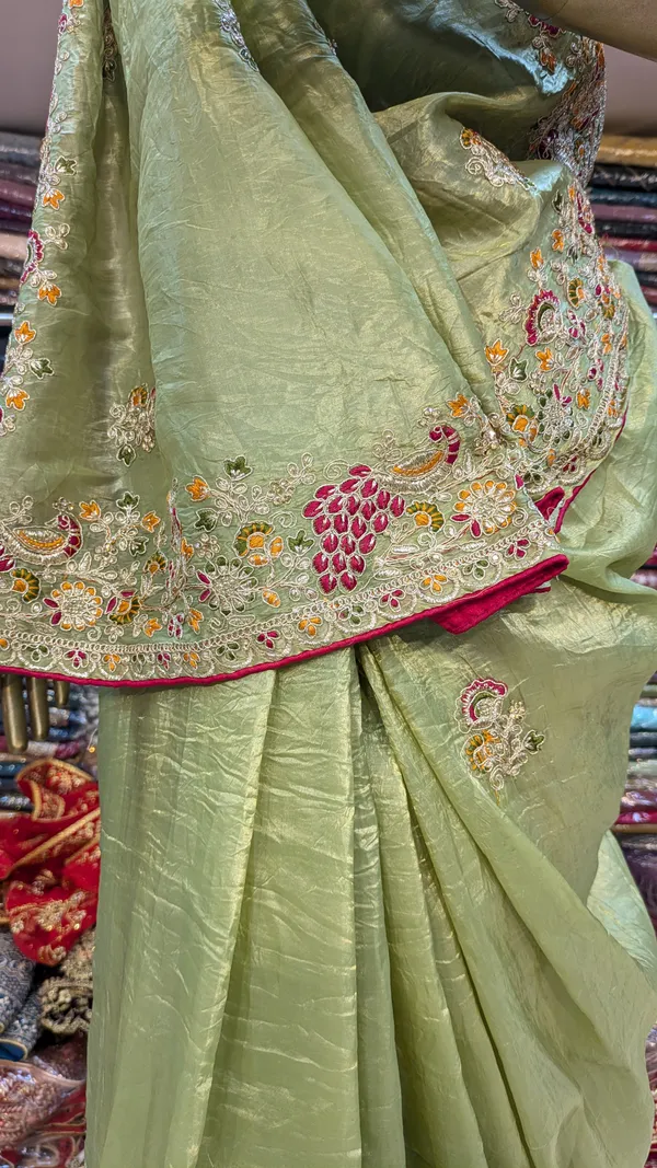 Pista_Green_Chiffon_Saree_With_Floral_Embroidery