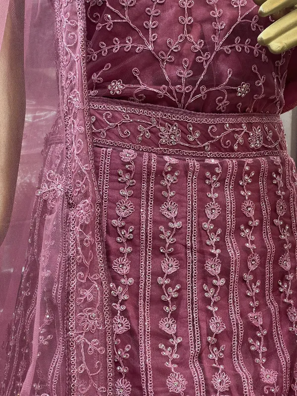 Pink_Net_Lehenga_Choli_Set_With_Embroidery_And_Dupatta