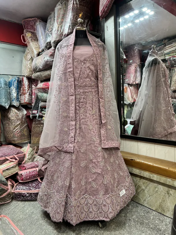 Dusty_Pink_Net_Lehenga_Choli_Set_With_Embroidery_And_Dupatta