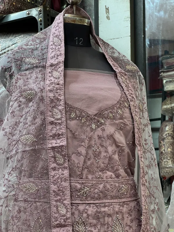 Dusty_Pink_Net_Lehenga_Choli_Set_With_Embroidery_And_Dupatta