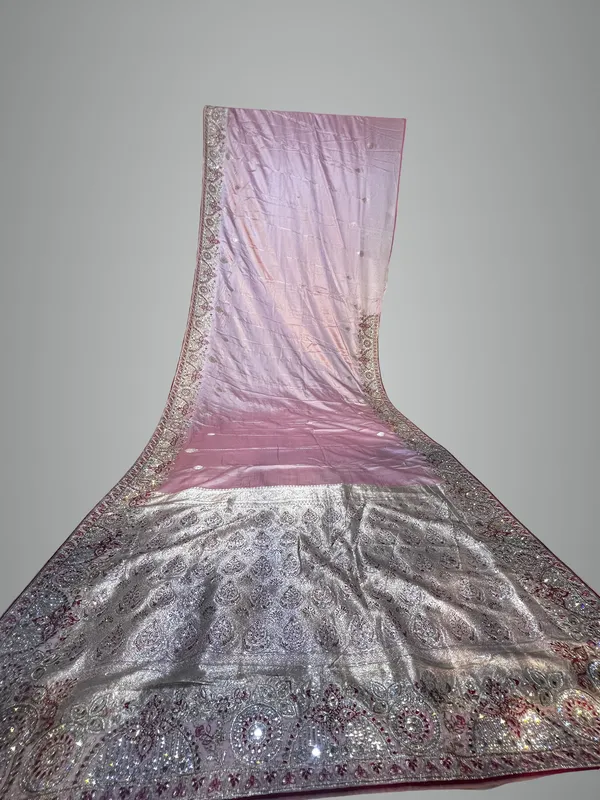 Embroidered_Gradient_Silk_Saree_With_Heavy_Border_Work_-_Pink_To_Wine_Ombre