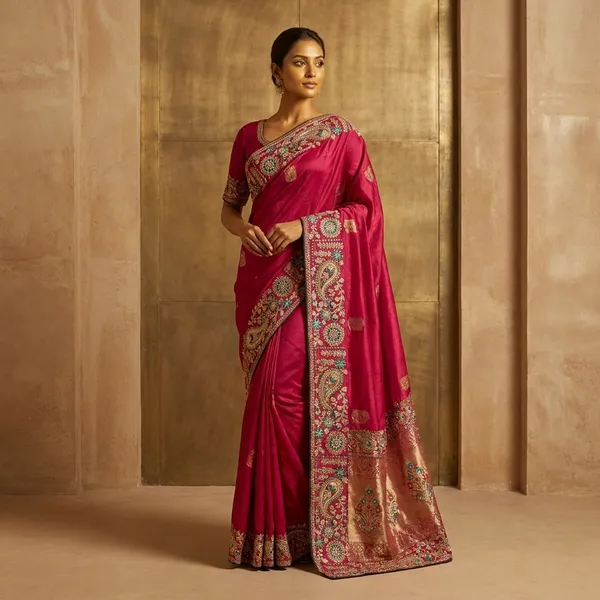 Traditional_Silk_Saree_With_Heavy_Embroidered_Border
