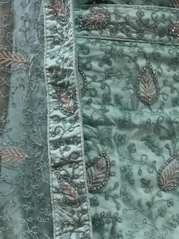 Mint_Green_Net_Lehenga_Choli_Set_With_Embellishments_And_Dupatta