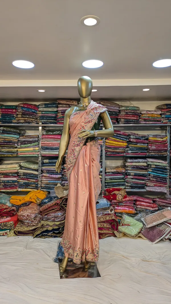 Peach_Silk_Saree_With_Peacock_&_Floral_Embroidery