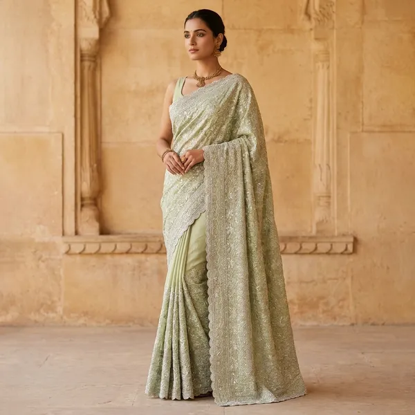 Embroidered_Tissue_Saree_With_Sequin_And_Pearl_Work