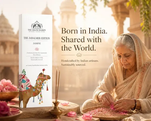 The_Grand_Maison_Jaisalmer_Edition_Jasmine_Luxury_organic_bambooless_incense_sticks_,20_sticks