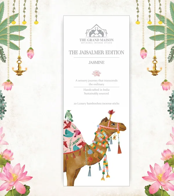 The_Grand_Maison_Jaisalmer_Edition_Jasmine_Luxury_organic_bambooless_incense_sticks_,20_sticks