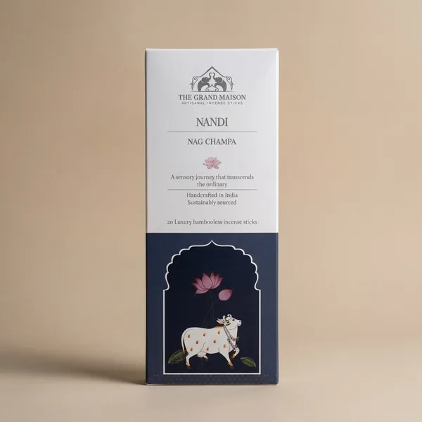 The_Grand_Maison_Nandi_Nag_Champa_Luxury_organic_bambooless_incense_sticks_,20_sticks