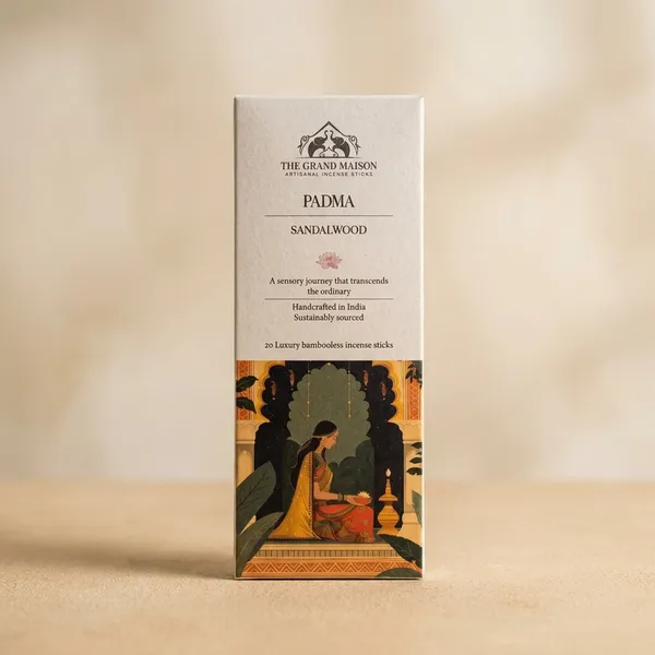The_Grand_Maison_Padma_Sandalwood_Luxury_organic_bambooless_incense_sticks_,20_sticks