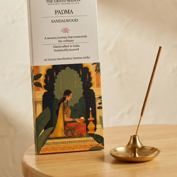 The_Grand_Maison_Padma_Sandalwood_Luxury_organic_bambooless_incense_sticks_,20_sticks
