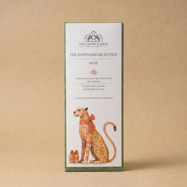 The_Grand_Maison_Ranthambore_Edition_Musk_Luxury_organic_bambooless_incense_sticks_,20_sticks