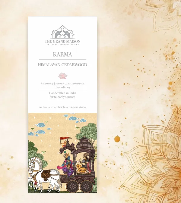 The_Grand_Maison_Karma_Himalayan_Cedarwood_Luxury_organic_bambooless_incense_sticks,20_sticks