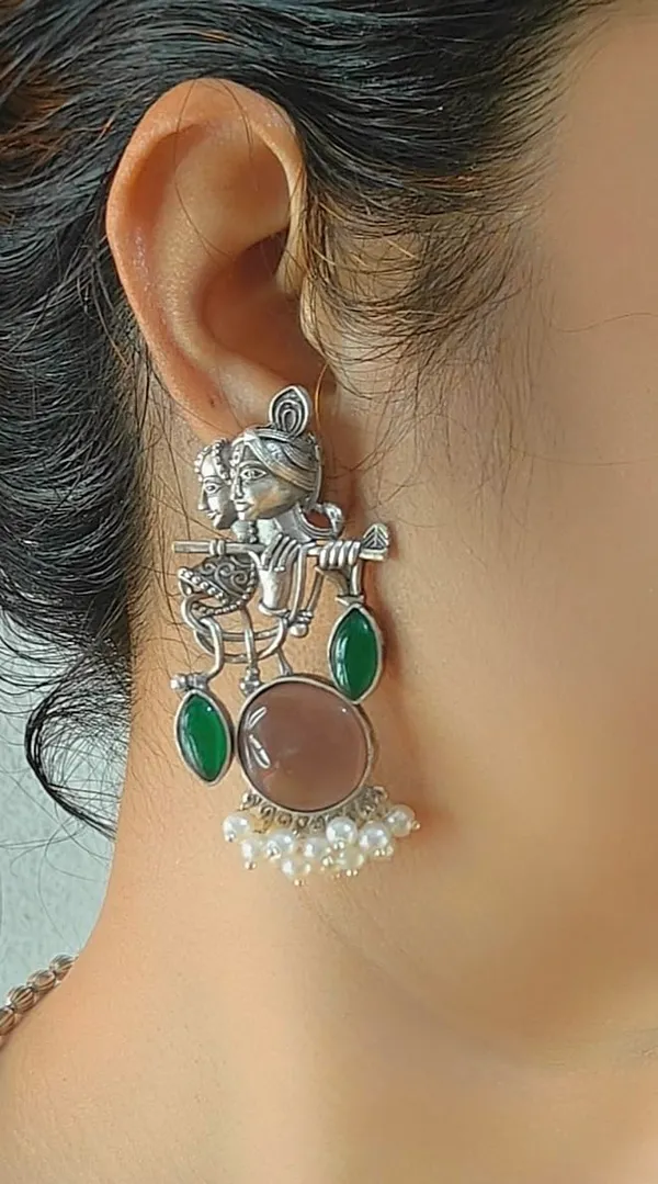 Purple_German_Silver_Radha_Krishna_Necklace_And_Earrings_Set_For_Women