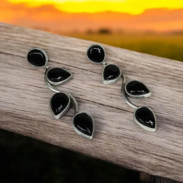 Black_German_Silver_Stone_Drop_Earrings_For_Women