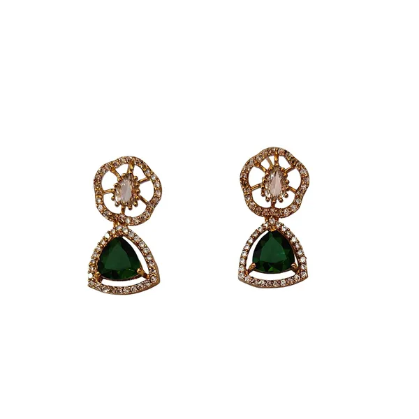 Emerald_Green_Gold_Plated_Necklace_And_Earrings_Set_For_Women