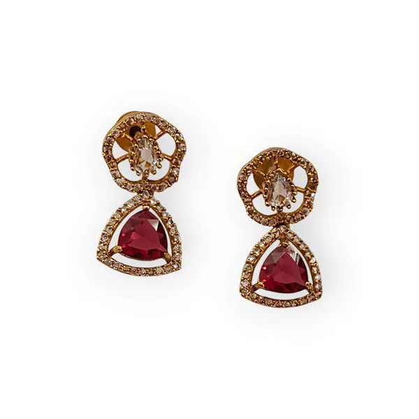 Ruby_Red_Gold_Plated_Necklace_And_Earrings_Set_For_Women