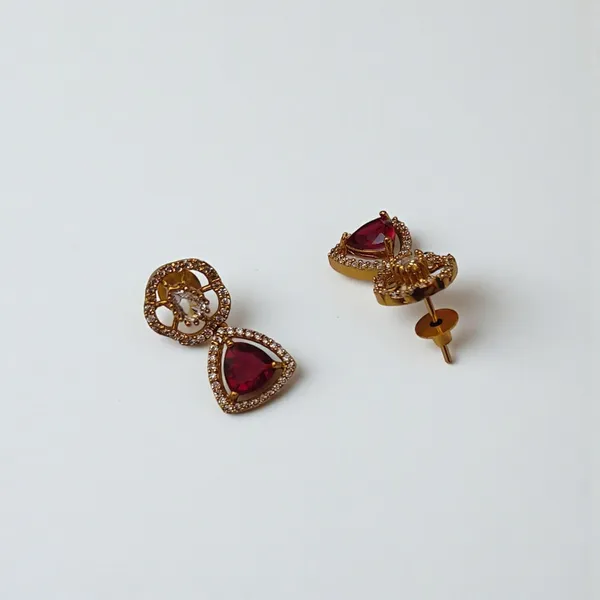 Ruby_Red_Gold_Plated_Necklace_And_Earrings_Set_For_Women