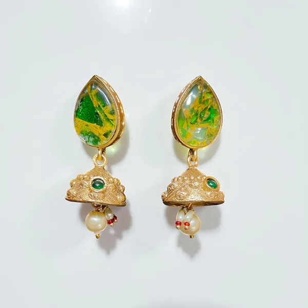 Green_Pearl_Choker_Necklace_Set_With_Jhumka_Earrings_For_Women