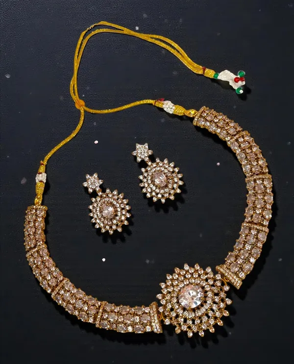 Choker_Necklace_Set_With_Earrings_For_Women