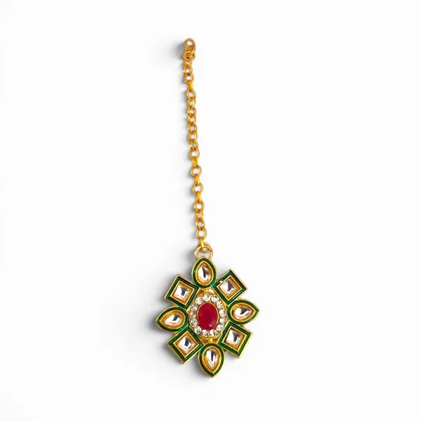 LJF_Green_Beaded_Kundan_Rajwadi_Bridal_Necklace_Set_with_Maang_Tikka_&_Earrings_for_Women_and_Girls|_Rani_Haar_Wedding_Necklace_Set