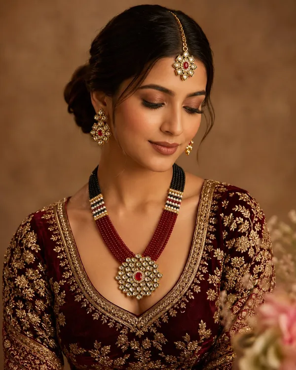 LJF_Multicolour_Beaded_Kundan_Rajwadi_Bridal_Necklace_Set_with_Maang_Tikka_&_Earrings_for_Women_and_Girls|_Rani_Haar_Wedding_Necklace_Set